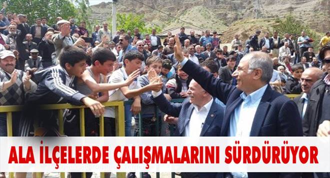 Erzurum Milletvekili Adayı Efkan Ala, seçim çalışmalarını sürdürüyor. 