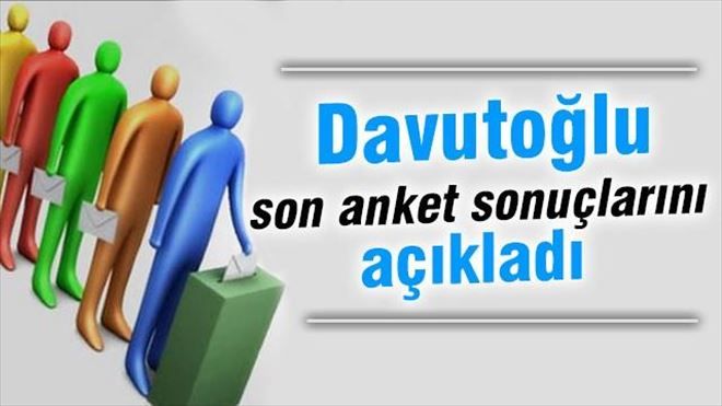 Davutoğlu son anketleri açıkladı!