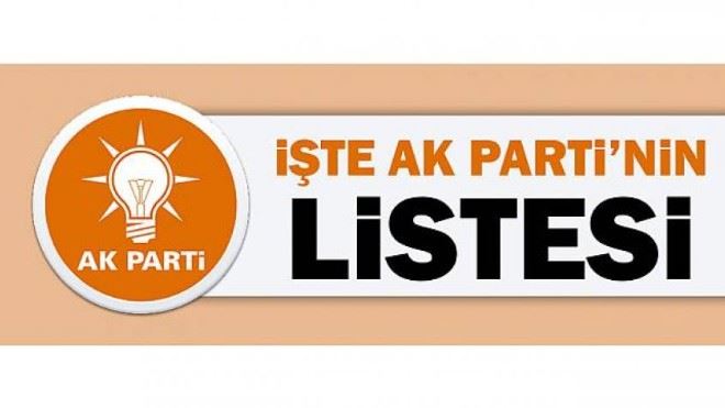 AK Parti Milletvekili Adayları Belli Oldu