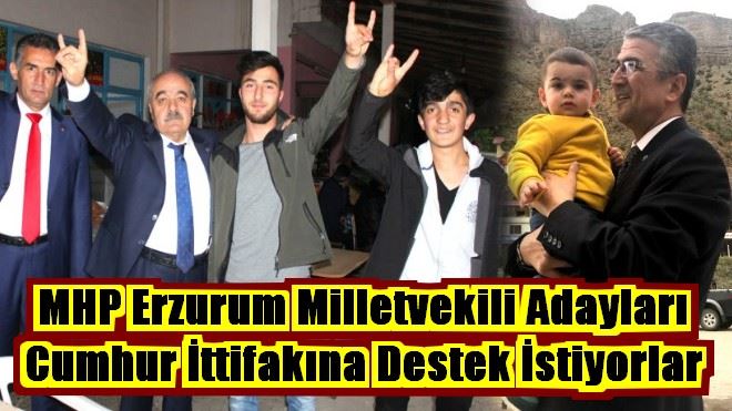 MHP Erzurum Milletvekili Adayları Cumhur İttifakına Destek İstiyorlar