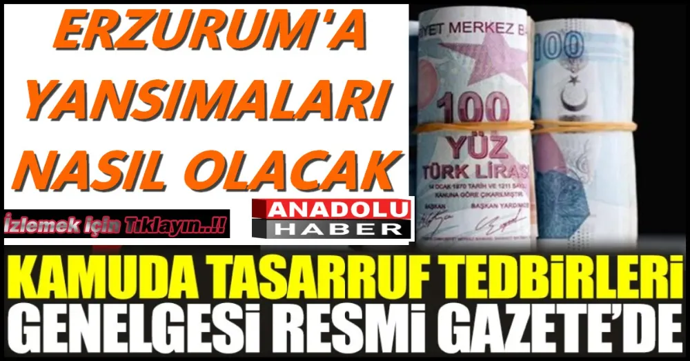 TASARRUF TEDBİRLERİ 