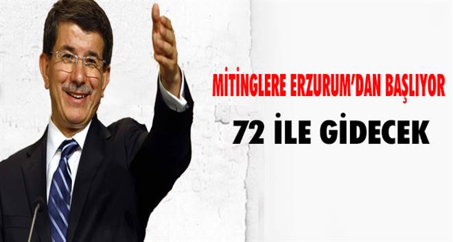 Başbakan Davutoğlu 72 ile gidecek