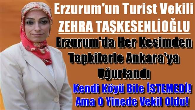 Erzurum´un Turist Vekili Zehra Taşkesenlioğlu