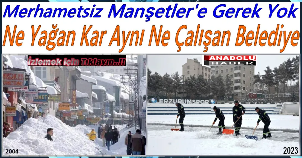 Erzurum Kar Altında Kaldı